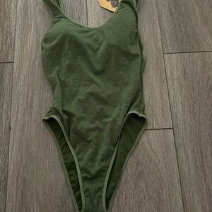 Noelle Olive Green One Piece Swimsuit